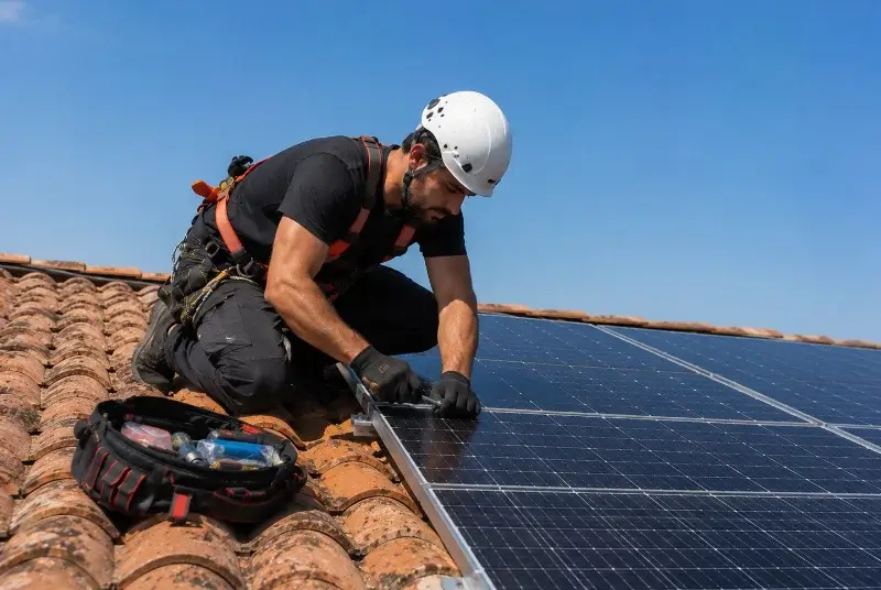 Maintenance et monitoring de panneaux solaires à Rosnay