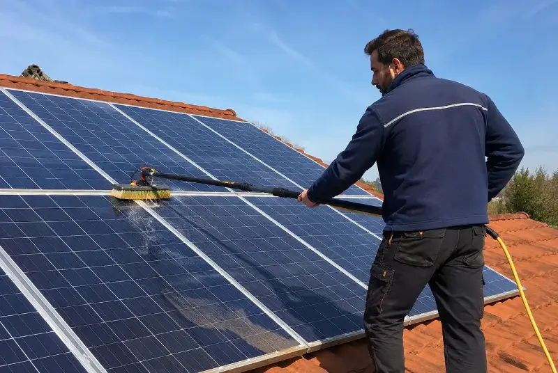 Nettoyage et entretien de panneaux solaires à Rosnay